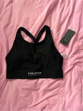 Fabletics Women's Black High-Support Sports Bra